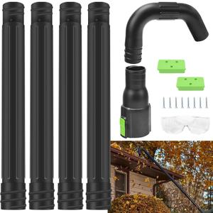 AGC1000 Gutter Cleaning Attachment Kit/Leaf Blower Tools Mounting Bracket Kit for EGO 530CFM / 580CFM / 575CFM / 650CFM/ 615CFM/LBX6000 Leaf Blowers/Overall Length 8.3 feet - Black