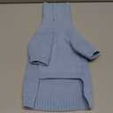 Queenmore Dog Sweater, Puppy Sweater for Small Dogs,Warm Winter Fall Dog Sweaters for Dog Girls Boys, Solid Turtleneck Knit Sweater for Large Medium Dogs,Long Sleeves Christmas Dog Sweater Blue,S