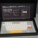 nuphy Halo75 V2 Mechancial Gaming Kyeboard,75% Wireless Hot Swappable Bluetooth Keyboard,83 Kyes RGB Backlit Keyboard,Support Bluetooth/2.4GHz/USB-C-Blue Blush Switch