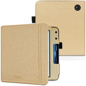 Case for Kobo Libra Colour (Model:N428, 2024 Release), Protective PU Leather Cover Magnetic Closure, Khaki