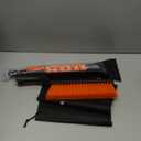 YeewayVeh 35 inch Ice Scrapers for Car Windshield, Extendable Snow Brush for Car with Foam Grip & Additional Handhold, 2 in 1 Detachable & Scratch-Free Snow Scraper for Car Truck SUV, Orange