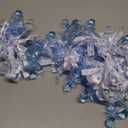 Chengu 100 Pcs Baby Shower Pacifiers Necklace, Acrylic Pacifiers Necklace Charm for Gender Reveal Party Decorations(Blue) (Blue and White)