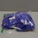 Women's 2 Piece Outfits Suit Set Short Sleeve Peplum Top Flared Pants Sets Business Pantsuits (Medium, Blue)