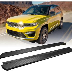 HEKA Running Board Fit for Grand Cherokee 2-Row 2022-2026 (Exclude 4xe) Aluminum Alloy Side Steps Nerf Bars 2 pcs Anti-Corrosion Use It to Clean The Roof
