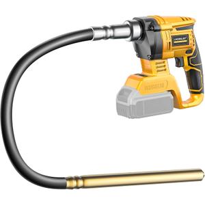 LIVOWALNY Handheld Concrete Vibrating Tool Compatible with Dewalt 20V Battery (No Battery), 600W Cordless Electric Concrete Vibrator with 3.8ft Shaft Rod,6000RPM Portable Vibrarator Remove Air Bubble