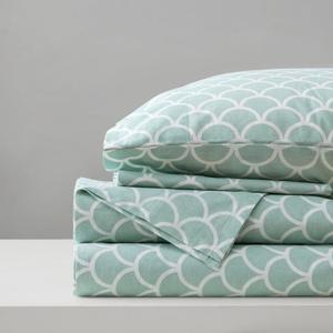 Comfort Spaces 100% Cotton Sheet Set Breathable, Lightweight, Soft with 14" Elastic Pocket Fits up to 16" Mattress, All Season Cozy Bedding, Matching Pillow Case, Cal King Scales 4 Piece