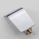AZOS High Flow Tub Spout, Wall Mounted Waterfall Faucet Fixtures Filler for Bathroom Sink and Tub Shower, Chrome Sprayer