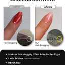 ohora Semi Cured Gel Nail Strips (N Soap Bubble) - Works with Any Lamps, Salon-Quality, Long Lasting, Easy to Apply & Remove