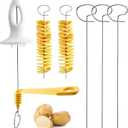 Potato Slicer Spiral Cutter - Tornado Chips Making Tool, Twisted Potato Slicer, Fancy Fry Chips Gadgets
