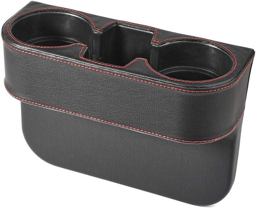 Black Multifunctional Car Cup Holder Car Seat Organizer Gap Filler Bottle Phone Storage Organizer