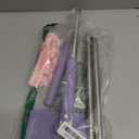 Snap Grip Mini Mop, Convenient Cloth Changing Mini Mop, Retractable Gap Dust Cleaner Flat Mops with Locking Head &Sweeping Cloths, 1 Mop (Purple)