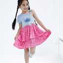 Disney Junior Girls Mesh Dress Toddler to Big Kid Sizes (2T - 14-16)