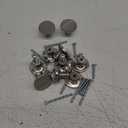 homdiy 10 Pack Brushed Nickel Cabinet Knobs, Solid Round Drawer Knobs, Modern Kitchen Cabinet Hardware for Bedroom Dresser, Cupboard, Drawers