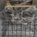 2 Pack Bath Toy Storage Organizer Basket, Large Metal Bathtub Toy Holder, Wall Mounted Hanging Shower Basket, Bath Toy Organizer For Bathtub for Easy Access and Sorting Toys/Clothes/Toiletries (Black)