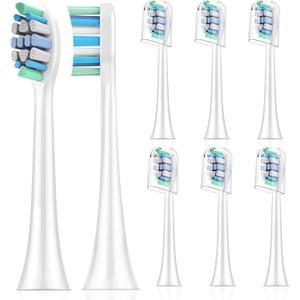 Replacement Toothbrush Heads for Philips Sonicare8 Pack Soft Replacement Electric Brush Head Compatible with Phillips Sonicare Snap-on System