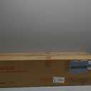 VINLUZ LED Linear Chandeliers Farmhouse Rectangle Pendant 5 Light with Clear Glass and Crystal Bulb,Black Modern Dining Room Lighting Industrial Kitchen Island Foyer Light Fixture Hanging (Brushed Nickel)