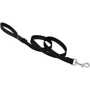 Dog Leash by Lupine in 3/4" Wide Black 6-Foot Long with Padded Handle