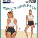 Women's High Waist Yoga Booty Shorts Workout Spandex Dance Hot Pants Butt Lifting Leggings Rave Outfits (Black, XXL)