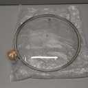 12 inch Tempered Glass Lid with Wooden Handle, Versatile Round Replacement Lid for 12 inch Skillets, Pots and Pans - Dishwasher Safe- 30CM