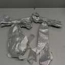 Giegxin 2 Pcs Large Silver Lighted Christmas Bows with Lights for Wreath and Tree Topper, 18x10 Inch Pre Lit Silver Wreath Bow Light up for Christmas Decorations for Front Door Windows Outdoor Indoor