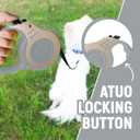 Retractable Dog Leash Automatic Telescopic Tractor Dog Tape, Pet Tape 10/16 FT Durable and Convenient, with Folding Bowl, Dispenser, Rubbish Bags, Suitable for Small and Medium Dogs