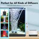 hygger Aquarium Air Pump, Quiet Adjustable Oxygen Pump, Powerful Energy-Saving Dual Outlet Fish Tank Aerator with Accessories for Fish Tank Up to 150 Gallon 6W