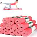 Amylove 12 Pieces Yoga Mats Bulk 68x24x0.12 Inch Exercise Non Slip Fitness Workout Mats for Women Men Home Workout Gym Yoga