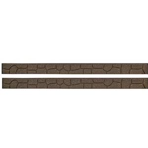 EZ Border Stone Garden Edging In Earth Pack Of 2 3.5x47.5In