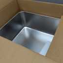Kichwit Large Stainless Steel Cat Litter Box with High Sides, Metal Litter Pan for Big Cats, Non Stick Smooth Surface, Easy to Clean (23.4" L x 15.5" W x 7.6" H)