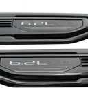 Pair New 6.2L V8 Vent Decal Emblems Kit 3D Driver Passenger Side Badge Compatible with 2019-2024 GMC Sierra GM 85160715 86532094 (Gray Black)