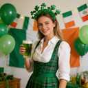 2 x St Patricks Day Headband Shamrock Headbands St Patricks Day Accessories for Women