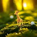 Larcele Micro Giraffe Building Blocks Animal Mini Building Toy Bricks,4737 Pieces KLJM-02 (Model 2841)