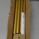 UIOSANRT Tension Shower Curtain Rod 31-92 Inches Non-Slip Shower Rod Tension Mounted No Drill Gold Shower Curtain Rods Spring Tension Rod for Windows Bathroom