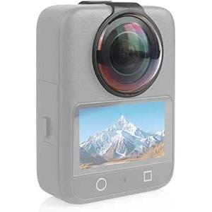 TzezFoz for DJI Osmo 360 Action Camera  10H Hardness Optical Tempered Glass Lens Protector with AR Coating, Hydrophobic Layer, AntiScratch & Shockproof Cover (Black)