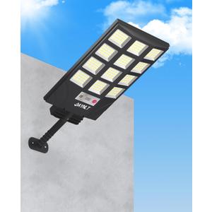 JAYNLT Solar Lights for Outside, 5 Lighting Modes Solar Flood Security Light with Motion Sensor & Dusk to Dawn&Remote, 6500K Street Lamps for Yard Garden,Shop - 1PACK