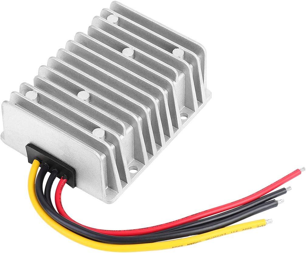 HOMELYLIFE 30A 360W 48V to 12V DC Voltage Regulator, Corded Electric, Waterproof Transformer for Golf Cart, Current Rating 30.0 Amps, Smart Chip Protection