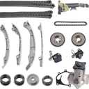 Timing Chain Kit with Water Pump for 2010-2020 Infiniti QX56 QX80, for 5.6L Nissan M56 Q70 NV2500 - OEM Replacement Includes Tensioner, Guide, Sprockets, VK Engine Parts