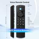 Replacement Firestick Remote Control Fit for Fire Smart TV Stick Lite/4K/4K MAX/4K Plus/HD, Smart TV 3rd Gen/TV Cube(1st/2nd/3rd Gen)/TVs Stick(2nd/3rd Gen) with Voice Controller Green hulu Button