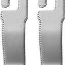 AMVOYOA Leather Car Seat Hooks - U-Shaped Purse Holder for Car, Fully Leather-Wrapped Headrest Hooks for Purses, Bags & Coats, Durable Seat Back Organizer for Travel & Daily Use (Gray, 2 Pack)