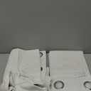 H.VERSAILTEX Premium Chenille Blackout Curtains - 100% Blackout Thermal Insulated Noise Reducing, Heavy White Flocking Coating Back Linen Textured, 2 Panels 84 Inches, Heathered Ivory (Not Solid)