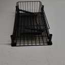 Simple Houseware Stackable Basket Drawer, Black (1-Tier)