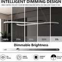 29.53in Modern Color Changing LED Pendant Light