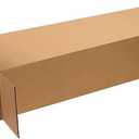 Aviditi HD20860FOL Side Loading Corrugated Cardboard Box 20" L x 8" W x 60" H, Kraft, For Shipping, Packing and Moving (Pack of 5)