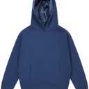 ARRIA Satin Lined Hoodie  Oversized Hood for Frizz Free Hair, Premium Fabric, Womens Fashion, Fall Winter Spring Essential (Large, Navy)