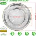 15 Pack 16 Inch Golden Embossed Foil Pizza Pans, Disposable Heavy Duty Aluminium Foil Serving Platters for Bakery, Cookies, Slices of Cake, Fruit, Catering Trays for Parties & Buffet