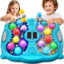 Whack Mole Game for Kids, Idea Gift for 3-12 Year Old Boys and Girls, Interactive Pounding Toy with 2 Hammers, Lights & Sounds, 3 Game Modes Educational Toy for 3 4 5 6+ Year Old Boys- Blue