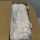 Heated Blanket Twin Size, Faux Fur Cozy Heating Blanket with Overheat Protection, 1/2/4/6/8 Hours Auto-Off 10 Heat Level, Machine Washable (62x84 Inches, Cream White)