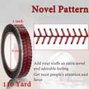 Outus 2 Rolls 110 Yards Baseball Stitches Design Tape Adhesive Packing Crafting Wrapping Decorative Roll Tape for Thanksgiving Christmas Wrapping Funny Home Decoration Sealing and More