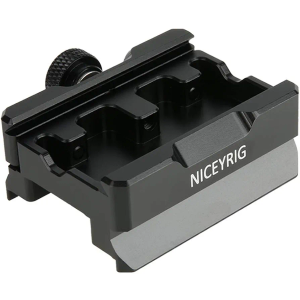 NICEYRIG Quick Release Clamp for ARCA Swiss Standard, with Bottom Plate for Manfrotto 577/501/504/701, Gimbal Tripod Switch Adapter for RS2/RSC2/Ronin S, Zhiyun Crane 2S/Weebill Lab - 394
