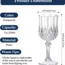 XUWAIDSGN 24 Pcs 7oz Plastic Vintage Wine Glasses Drinking Glasses Unbreakable Wedding Glassware Crystal Water Goblets Reusable Drinkware Vintage Champagne Flutes (24, Clear)